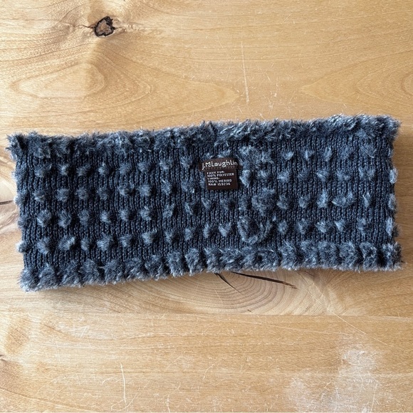 J MCLAUGHLIN AZALEA FAUX FUR NECK WARMER LUXURY CHIC ELEGANT SOFT APRES SKI GRAY - Picture 7 of 7